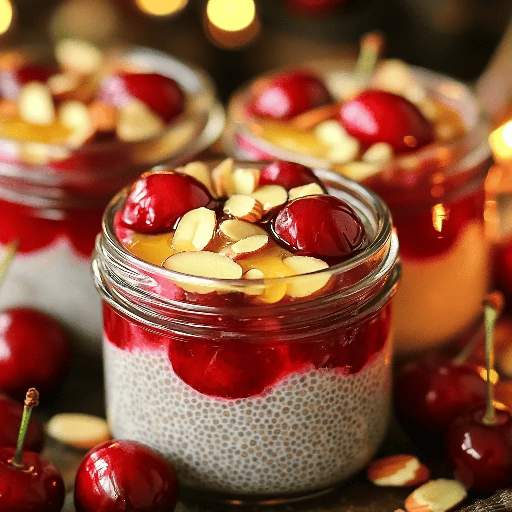 Cherry Almond Chia Pudding Delightful and Nutritious
