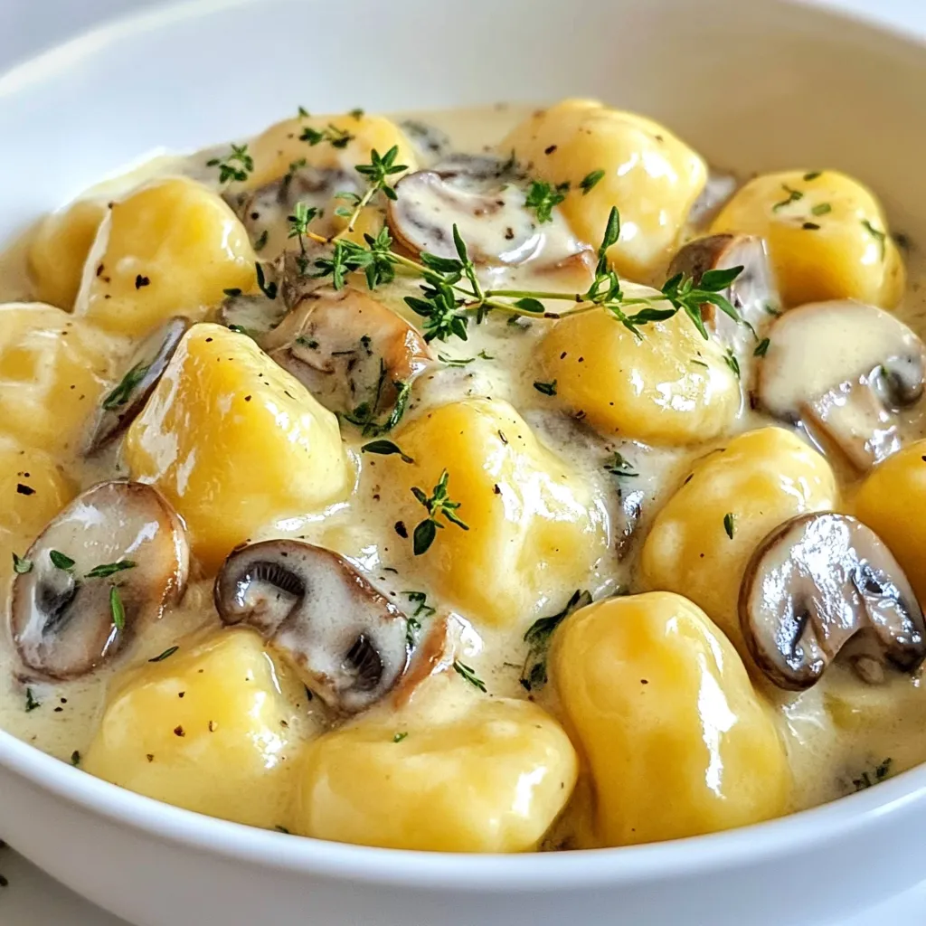 Creamy Mushroom Gnocchi Delightful and Easy Recipe