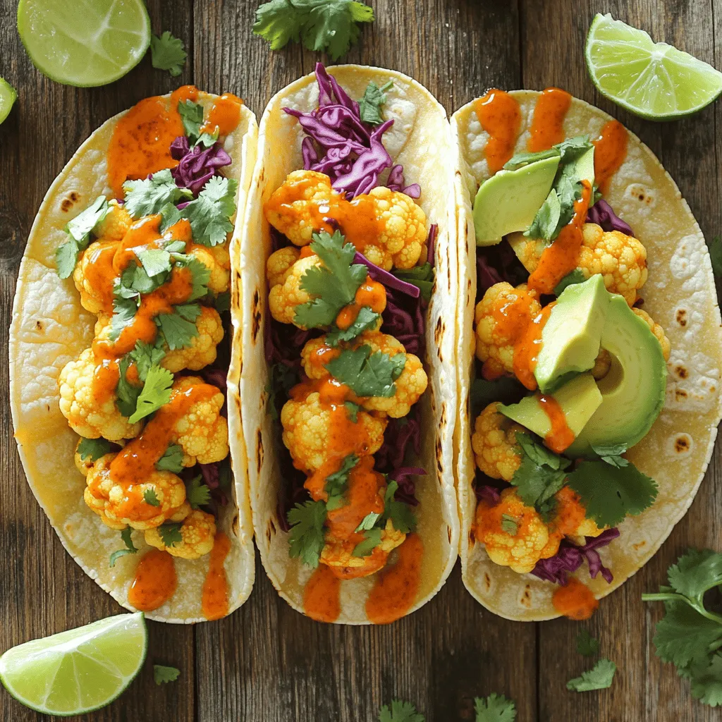 Buffalo Cauliflower Tacos Flavorful and Quick Meal