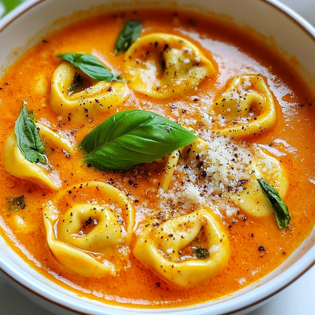 Creamy Tomato Tortellini Soup Simple and Satisfying