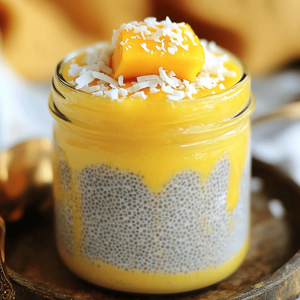 Mango Coconut Chia Pudding Easy and Nutritious Treat