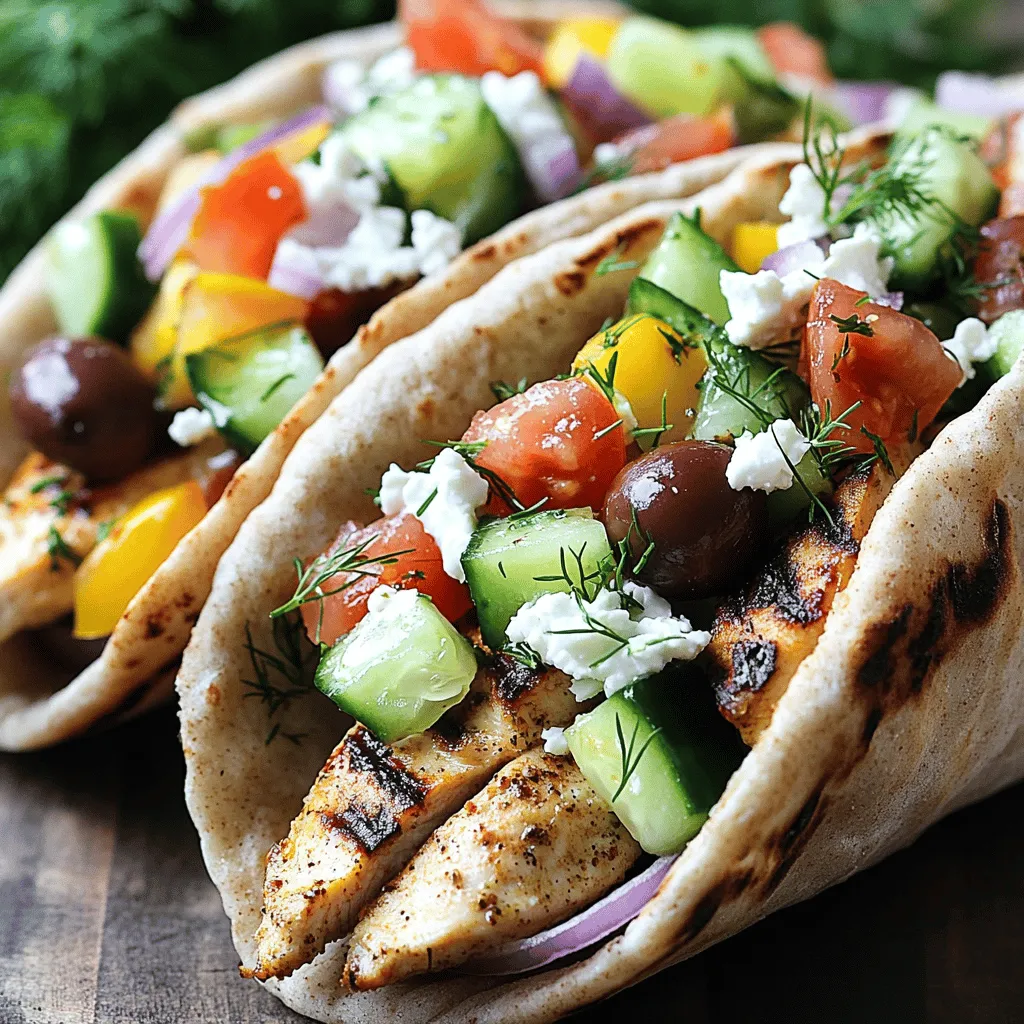 Loaded Greek Chicken Gyros Flavorful and Simple Meal