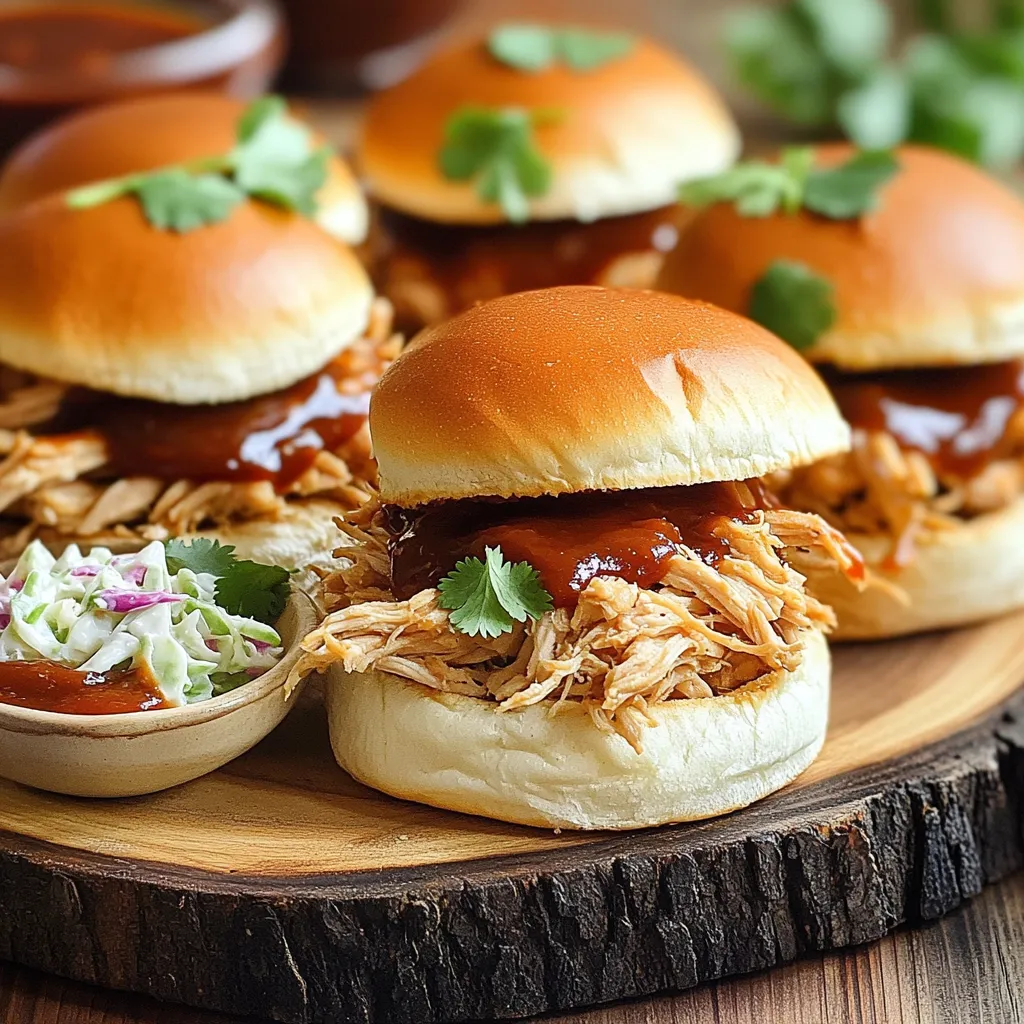 Savory Slow Cooker BBQ Chicken Sliders Recipe