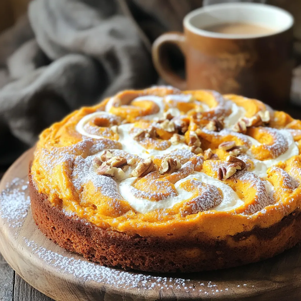 Pumpkin Cream Cheese Coffee Cake Delightful and Easy