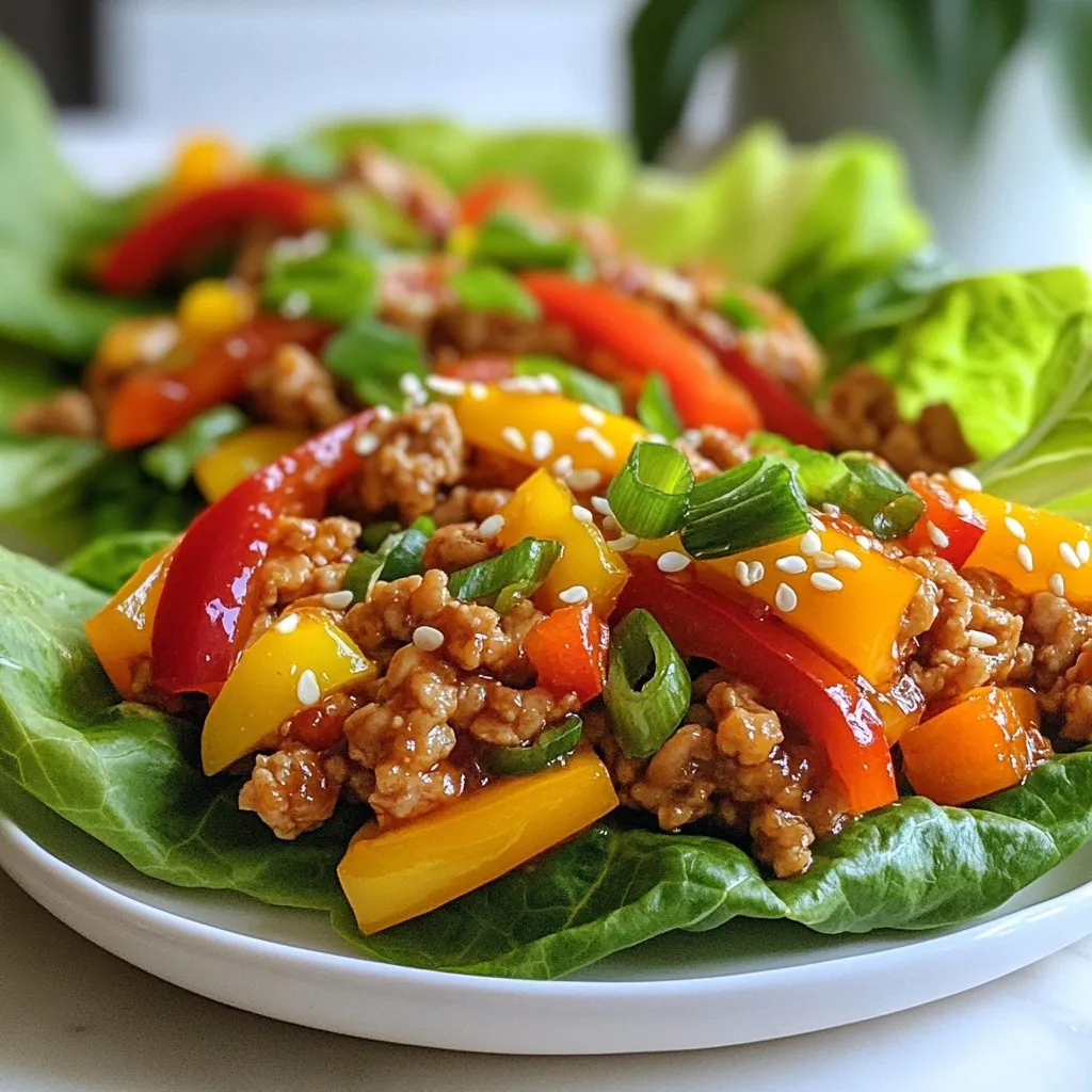 Savory Sweet Chili Chicken Lettuce Wraps Recipe