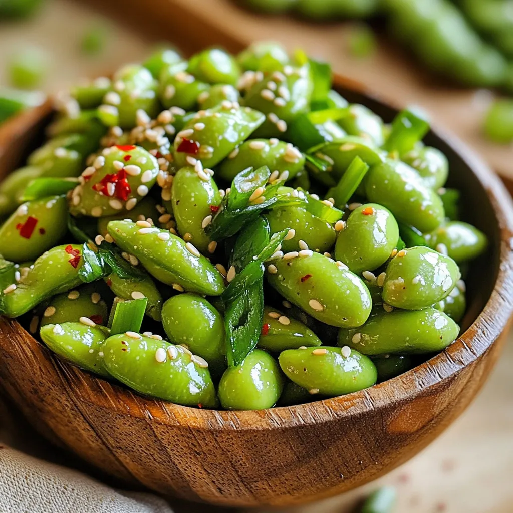 Spicy Garlic Edamame Tasty and Flavorful Snack