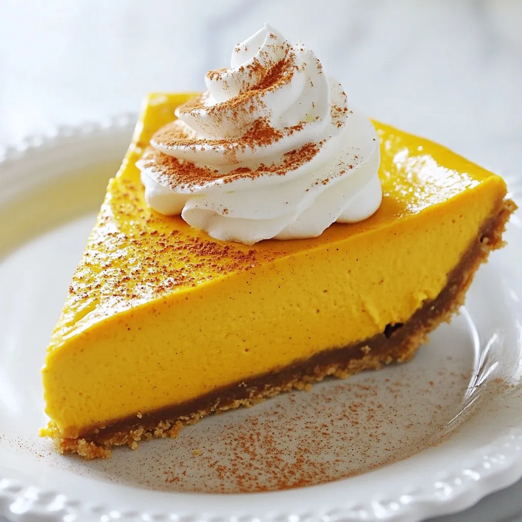 No-Bake Pumpkin Cheesecake Delightful and Easy Recipe