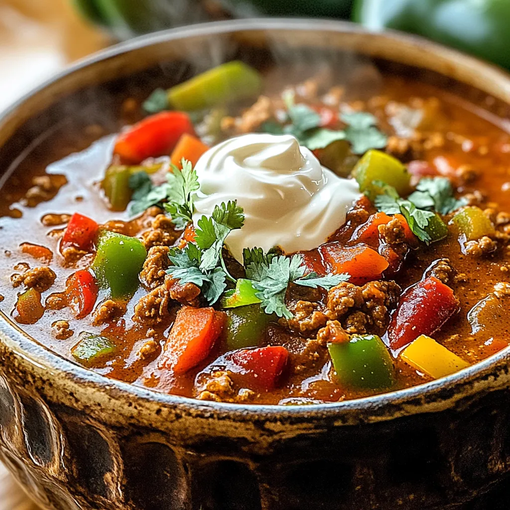 Spicy Cajun Turkey Chili One Pot Flavorful Meal