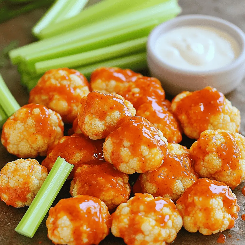 Buffalo Cauliflower Bites Tasty and Simple Snack