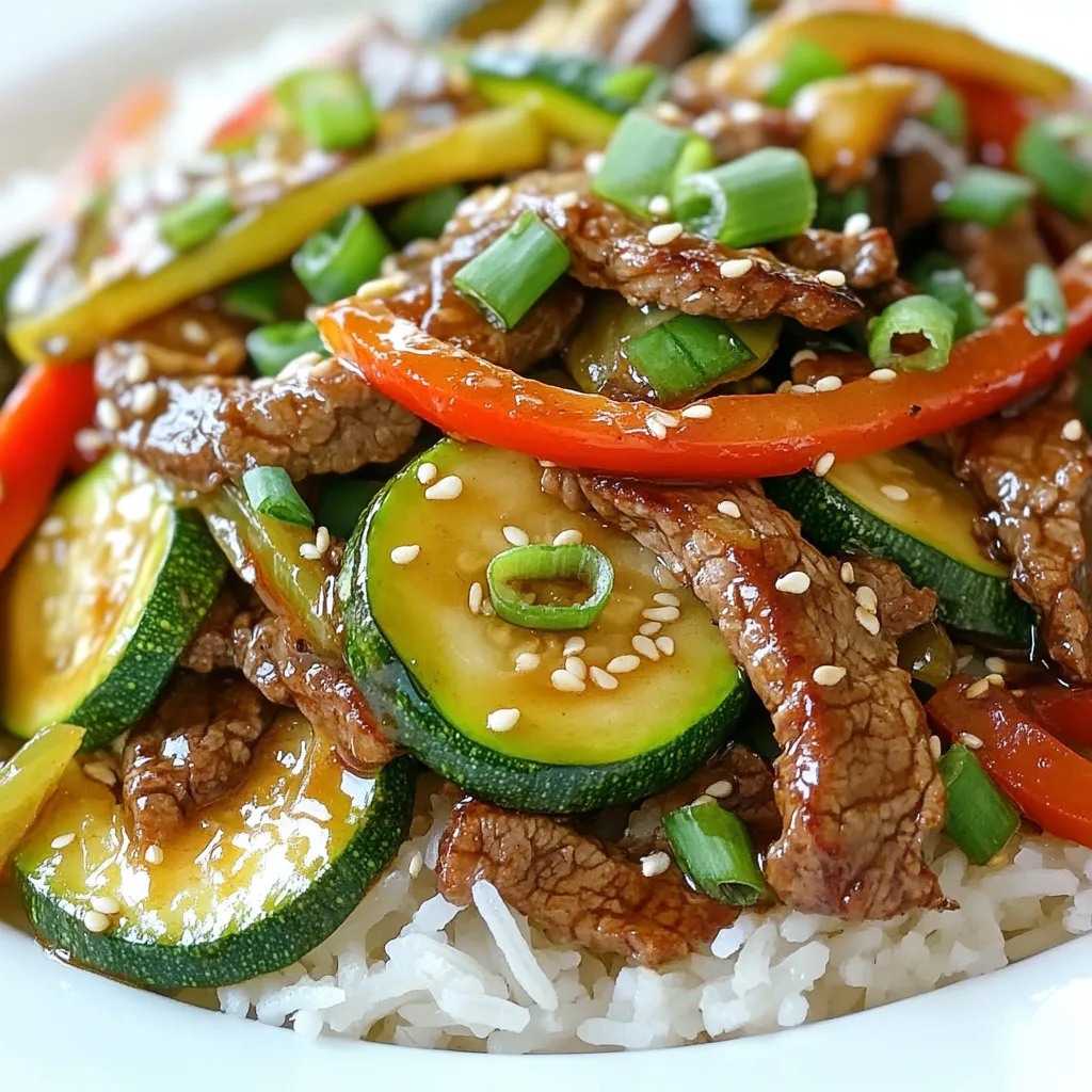 Zucchini Beef Stir Fry Quick and Flavorful Meal