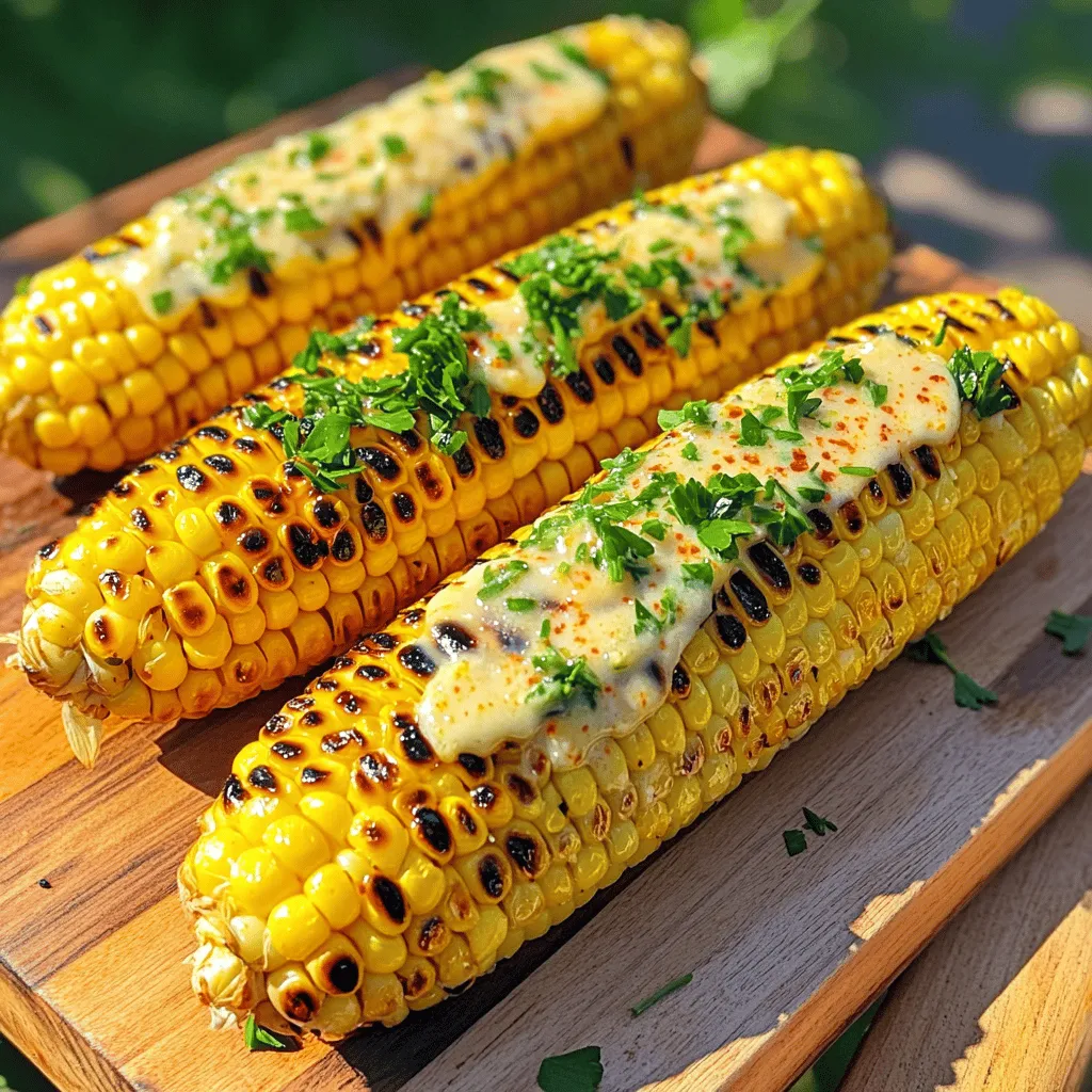 Garlic Butter Grilled Corn Perfectly Grilled Delight