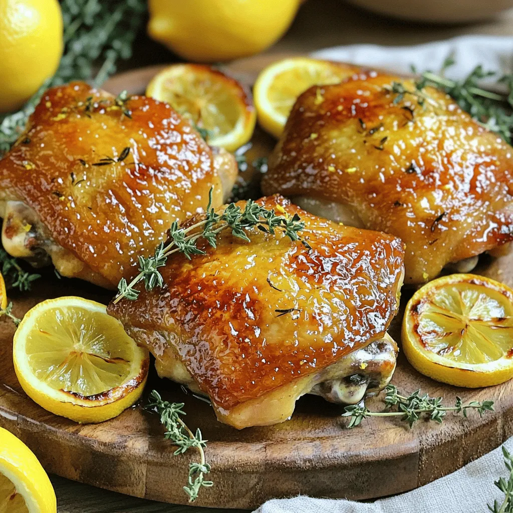 Lemon Thyme Roasted Chicken Thighs Simple and Tasty