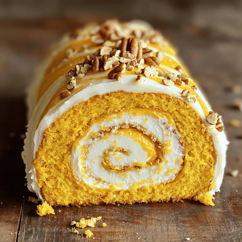 Pumpkin Spice Cream Cheese Roll Delightful Treat Recipe