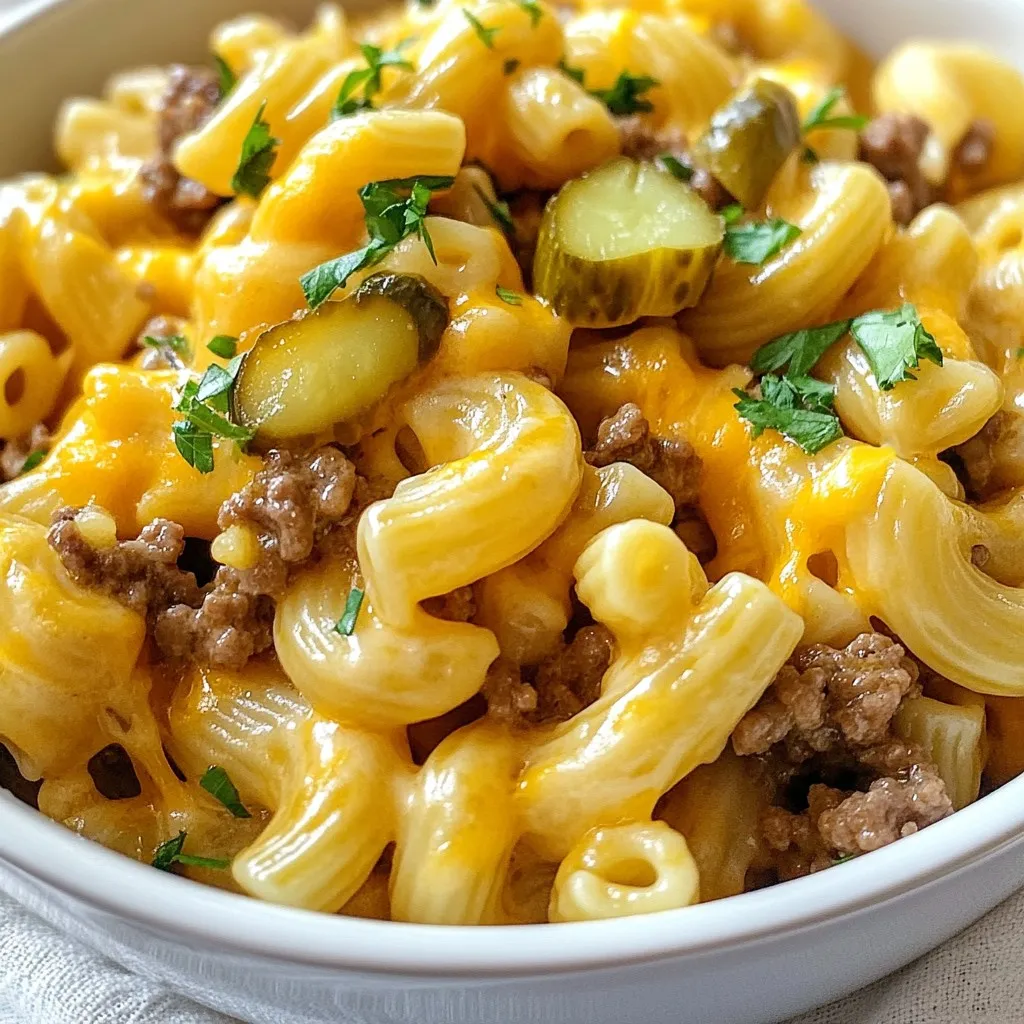Hearty One-Pot Cheeseburger Pasta Quick and Easy Meal