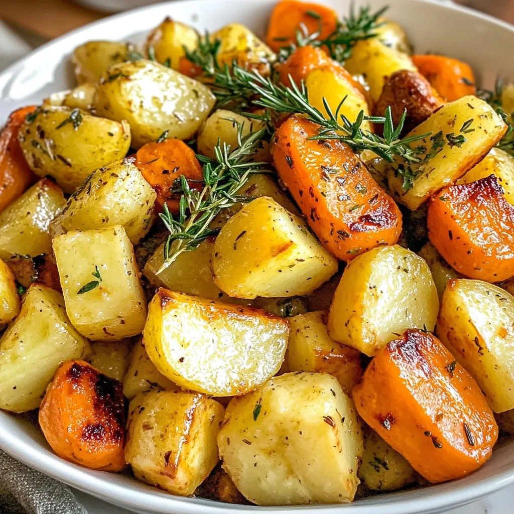 Garlic Herb Roasted Root Veggies Flavorful Delight
