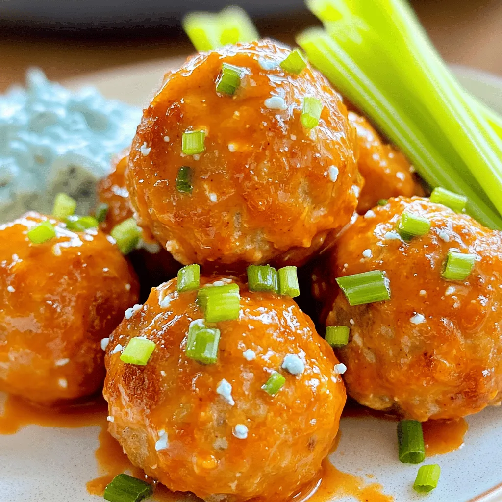 Buffalo Chicken Meatballs Flavorful and Easy Recipe