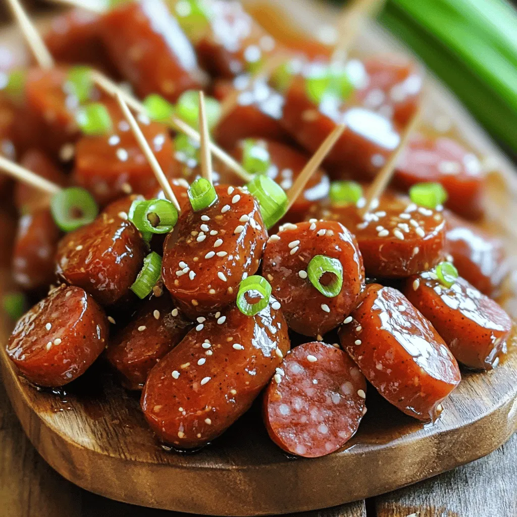Brown Sugar Glazed Kielbasa Tasty and Simple Dish