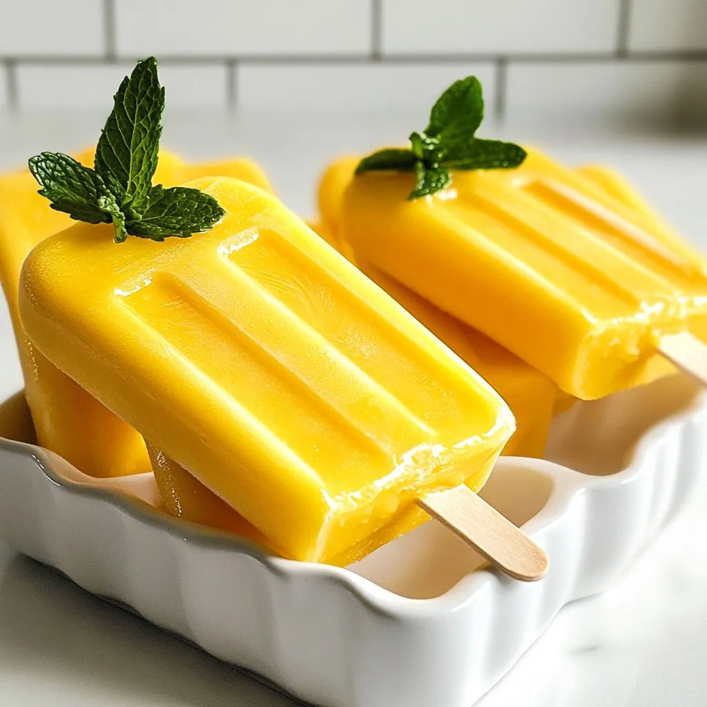 Creamy Mango Lassi Pops Refreshing Summer Treat