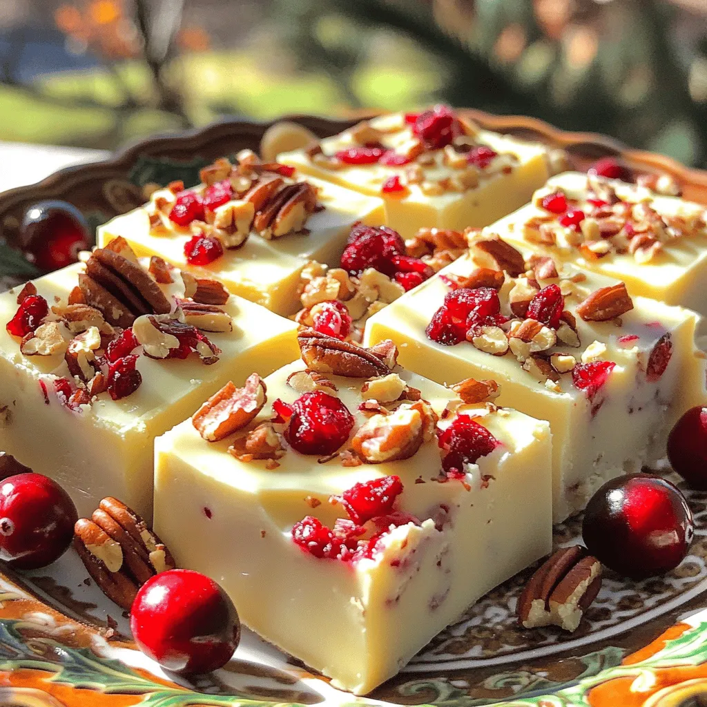 Irresistible White Chocolate Cranberry Fudge Recipe