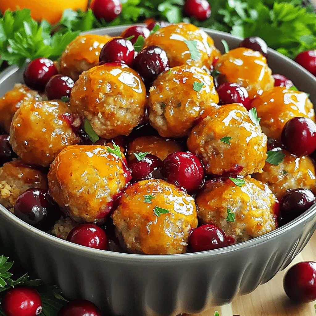 Orange Glazed Cranberry Meatballs Flavorful Delight