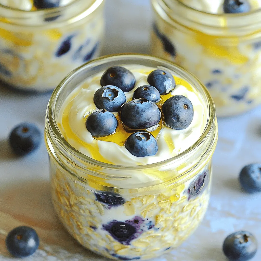 Blueberry Cheesecake Overnight Oats Tasty Breakfast Treat