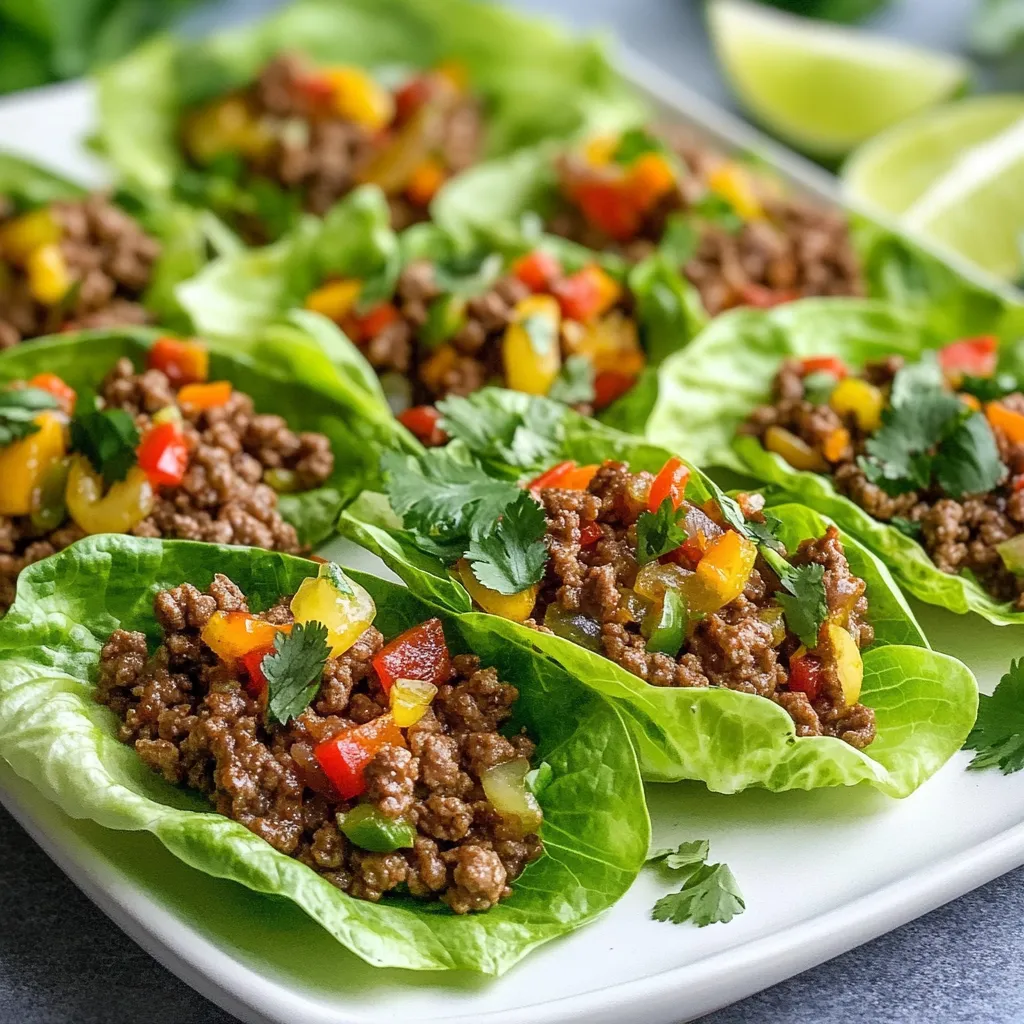 Asian Ground Beef Lettuce Wraps Flavorful and Simple Meal