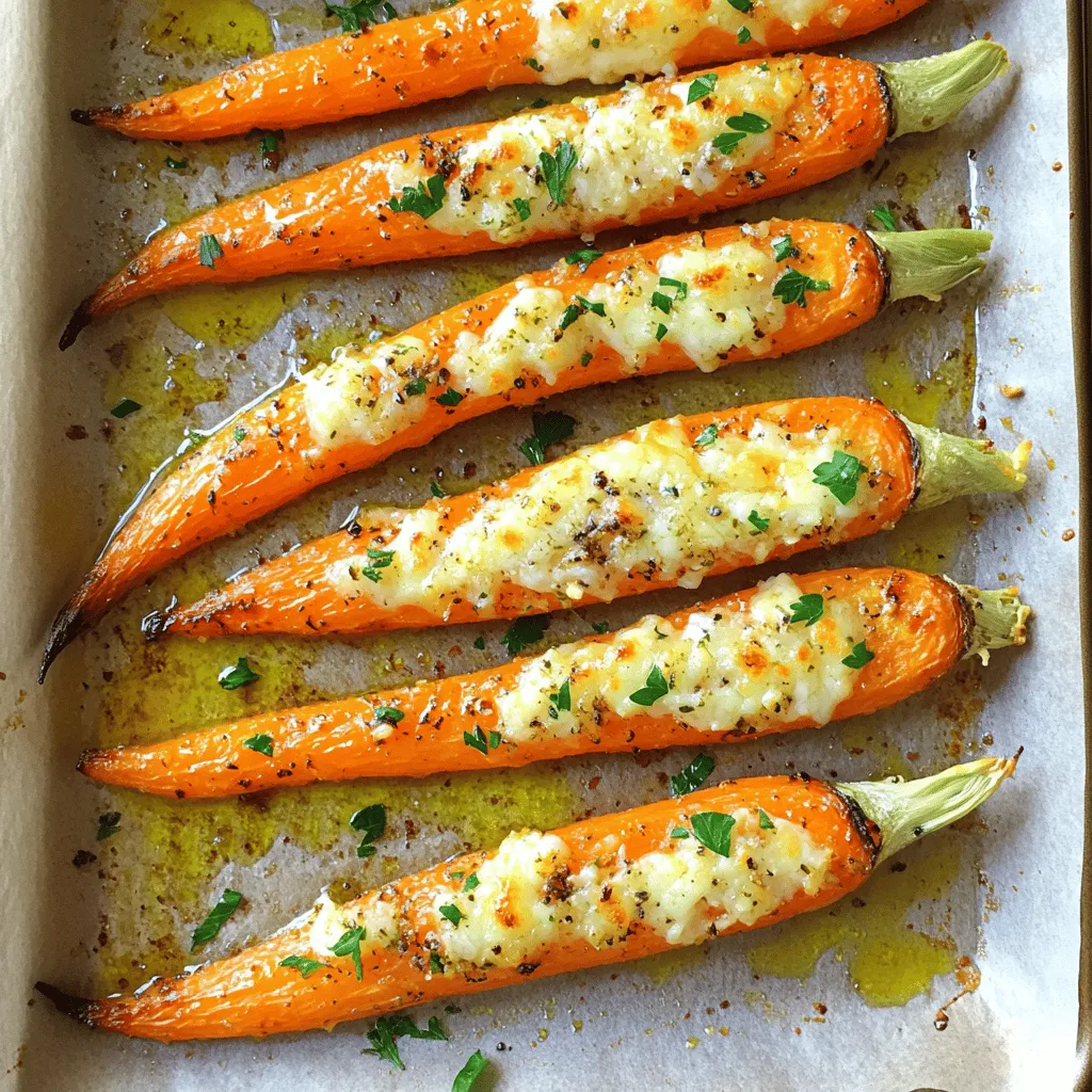 Garlic Parmesan Roasted Carrots Delightful Side Dish