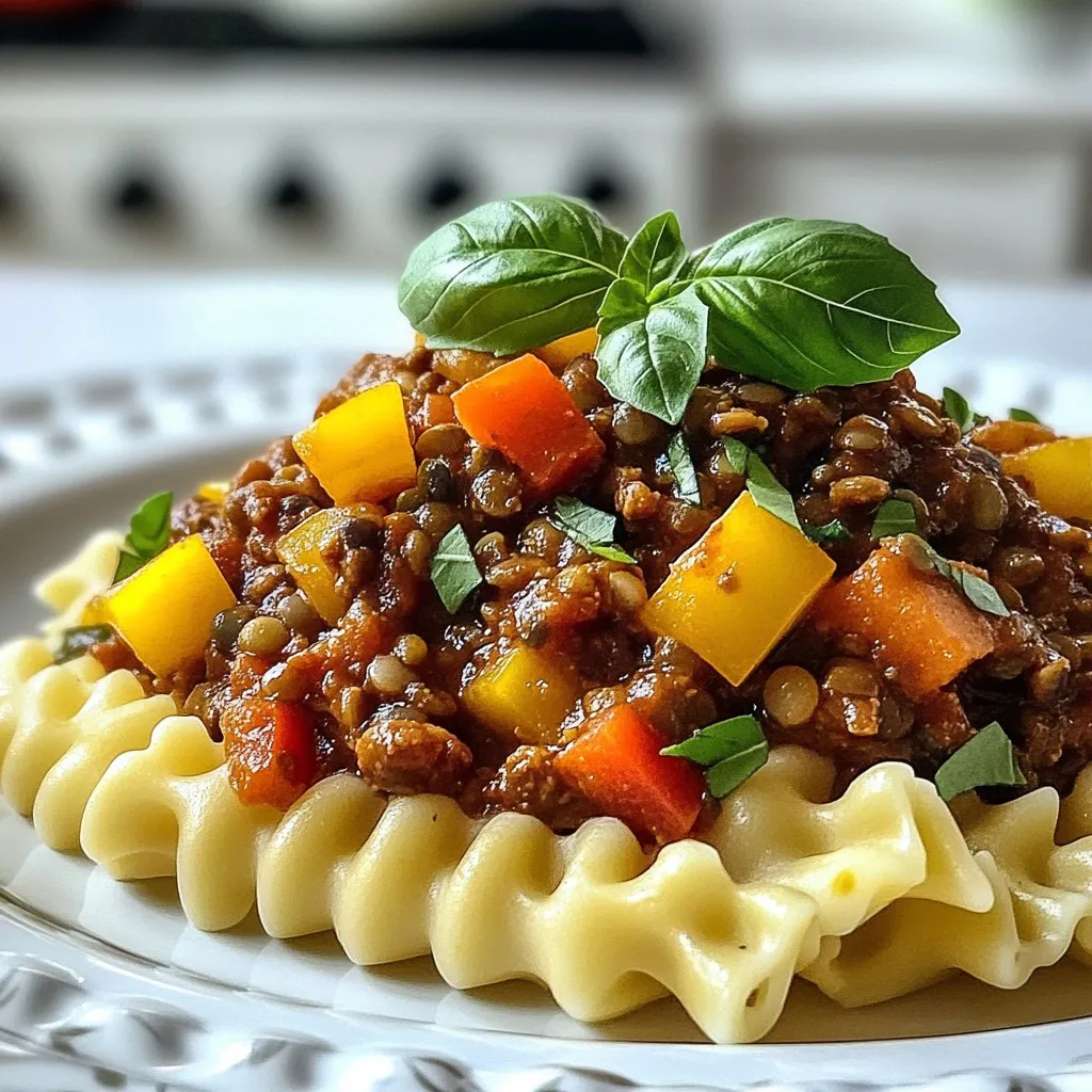 Vegan Lentil Bolognese Flavorful and Easy Recipe