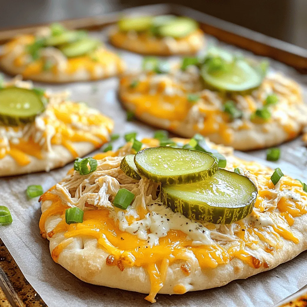 Pickle Ranch Chicken Flatbreads Quick and Tasty Recipe