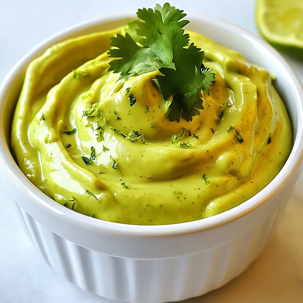Avocado Lime Crema Delightful and Easy Recipe