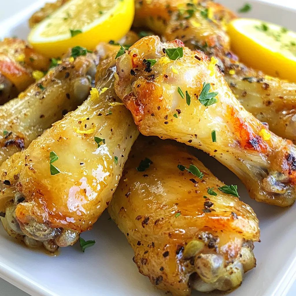 Air Fryer Lemon Pepper Wings Crispy and Flavorful Dish