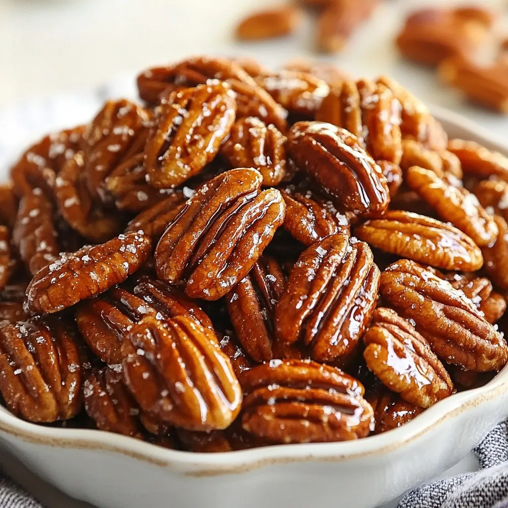 Cinnamon Maple Roasted Pecans Irresistible Snack Treat