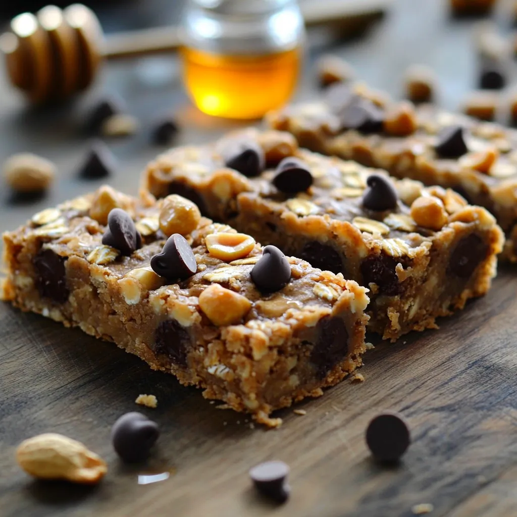 Chocolate Chip Peanut Butter Oat Bars Simple Treat