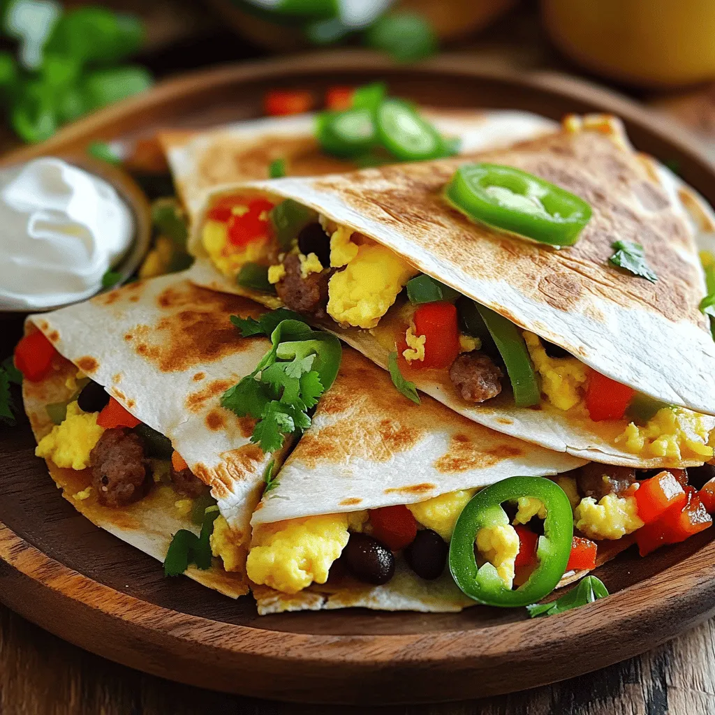 Loaded Breakfast Quesadillas Flavorful Morning Treat
