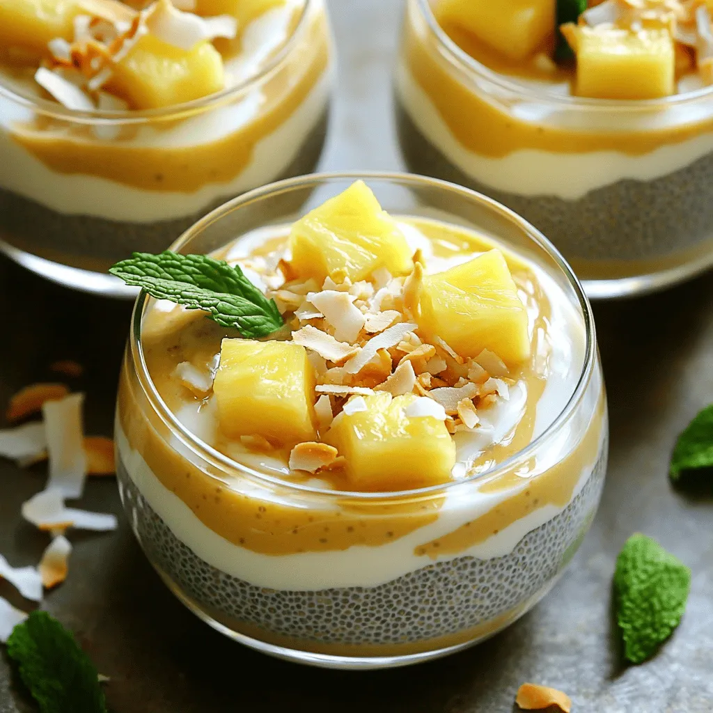 Pineapple Coconut Chia Pudding Delightful and Creamy