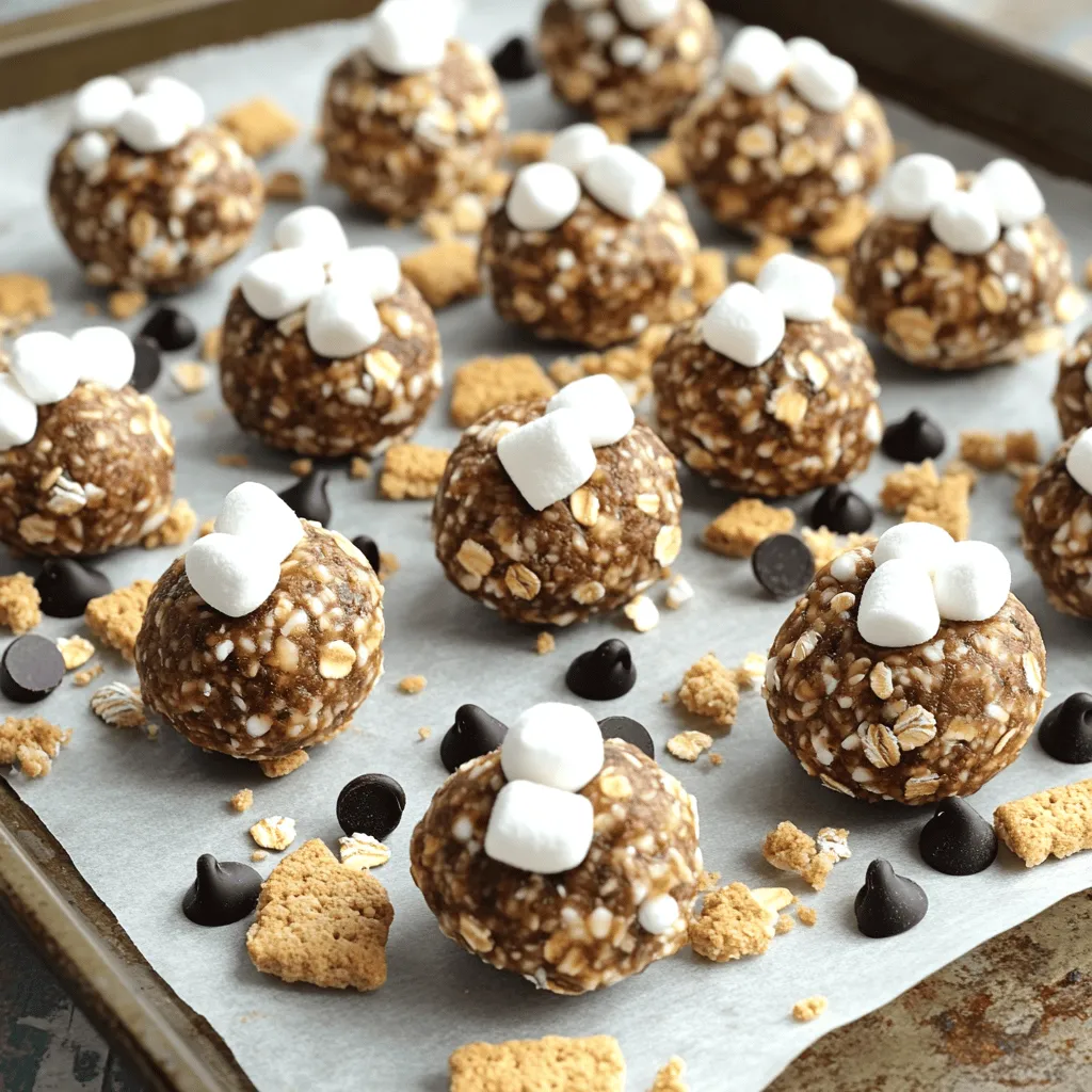 No Bake S&#8217;mores Energy Balls Easy and Tasty Snack
