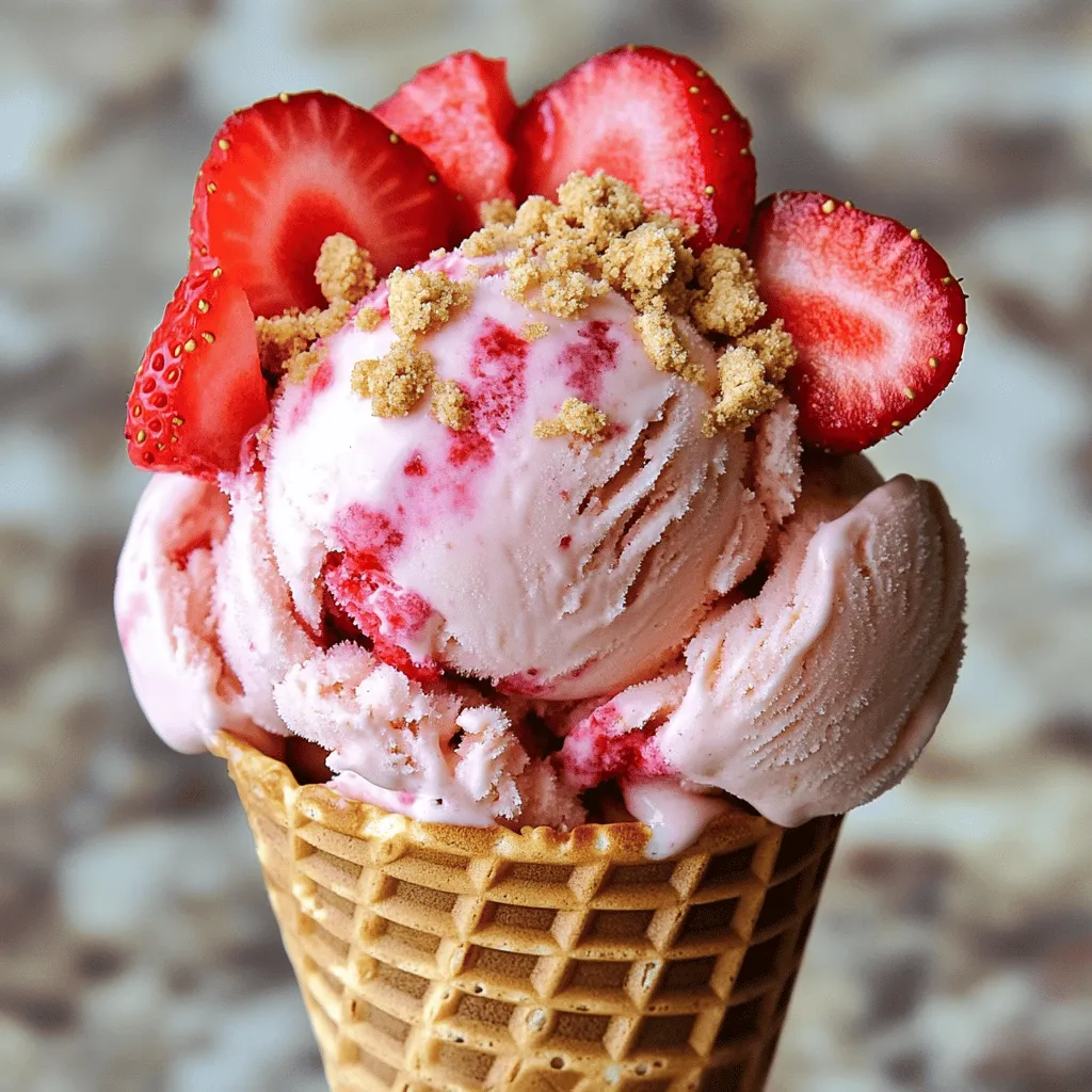 Strawberry Cheesecake Ice Cream Delightful and Creamy Treat