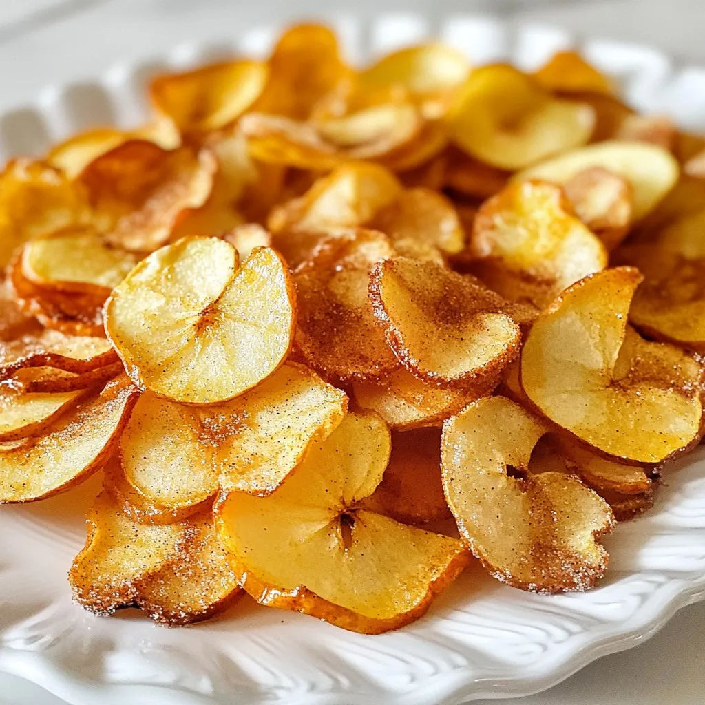 Cinnamon Sugar Apple Chips Crunchy and Sweet Snack