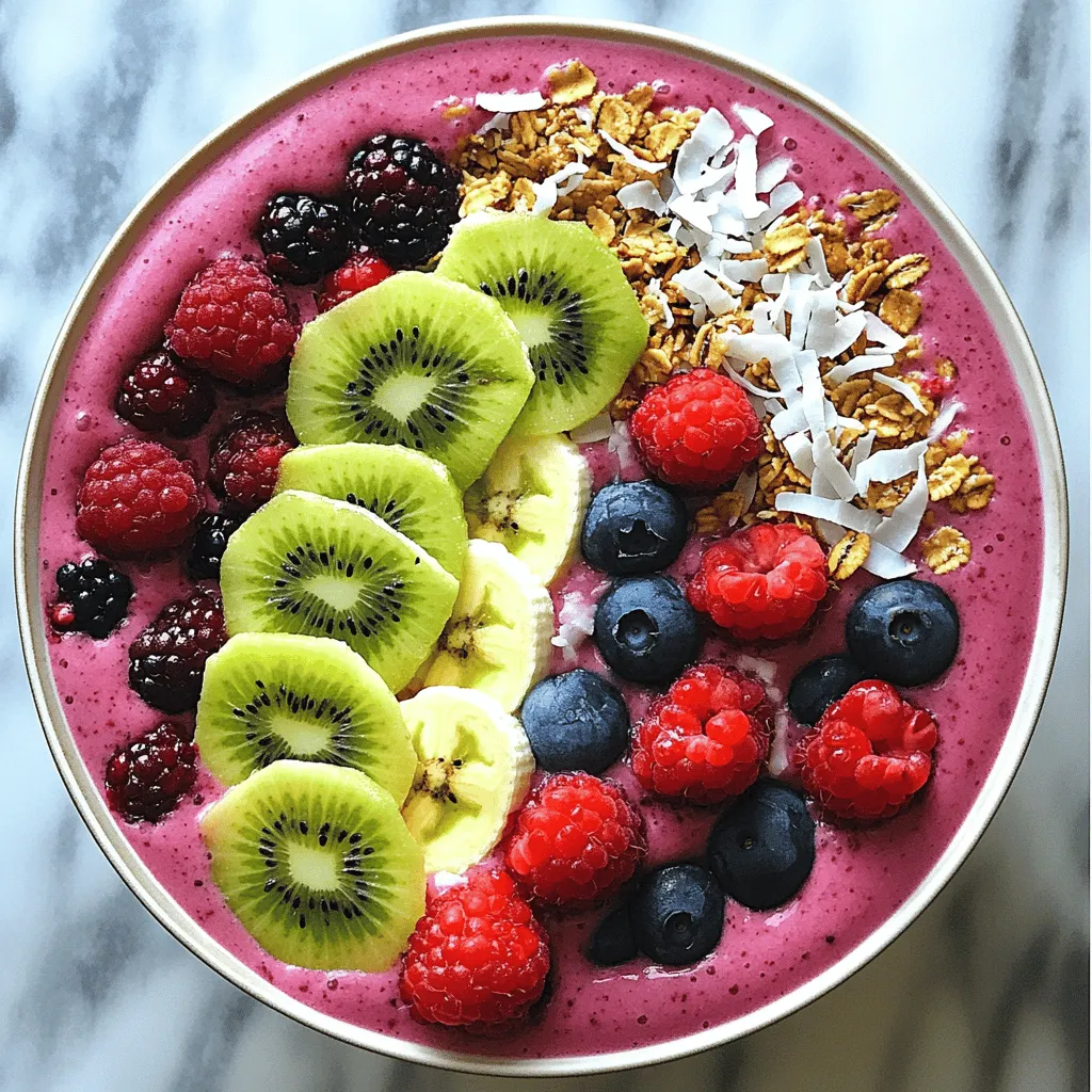 Berry Smoothie Bowl Refreshing and Nutritious Treat