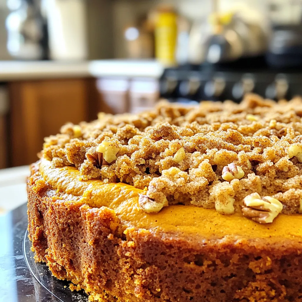 Pumpkin Streusel Coffee Cake Bakery Style Delight