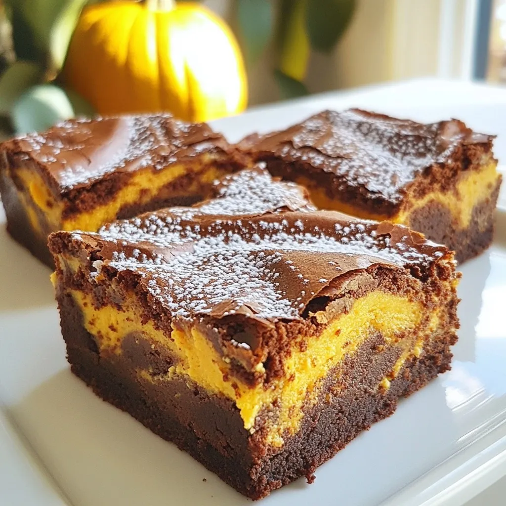 Pumpkin Cheesecake Brownies Rich and Flavorful Treat