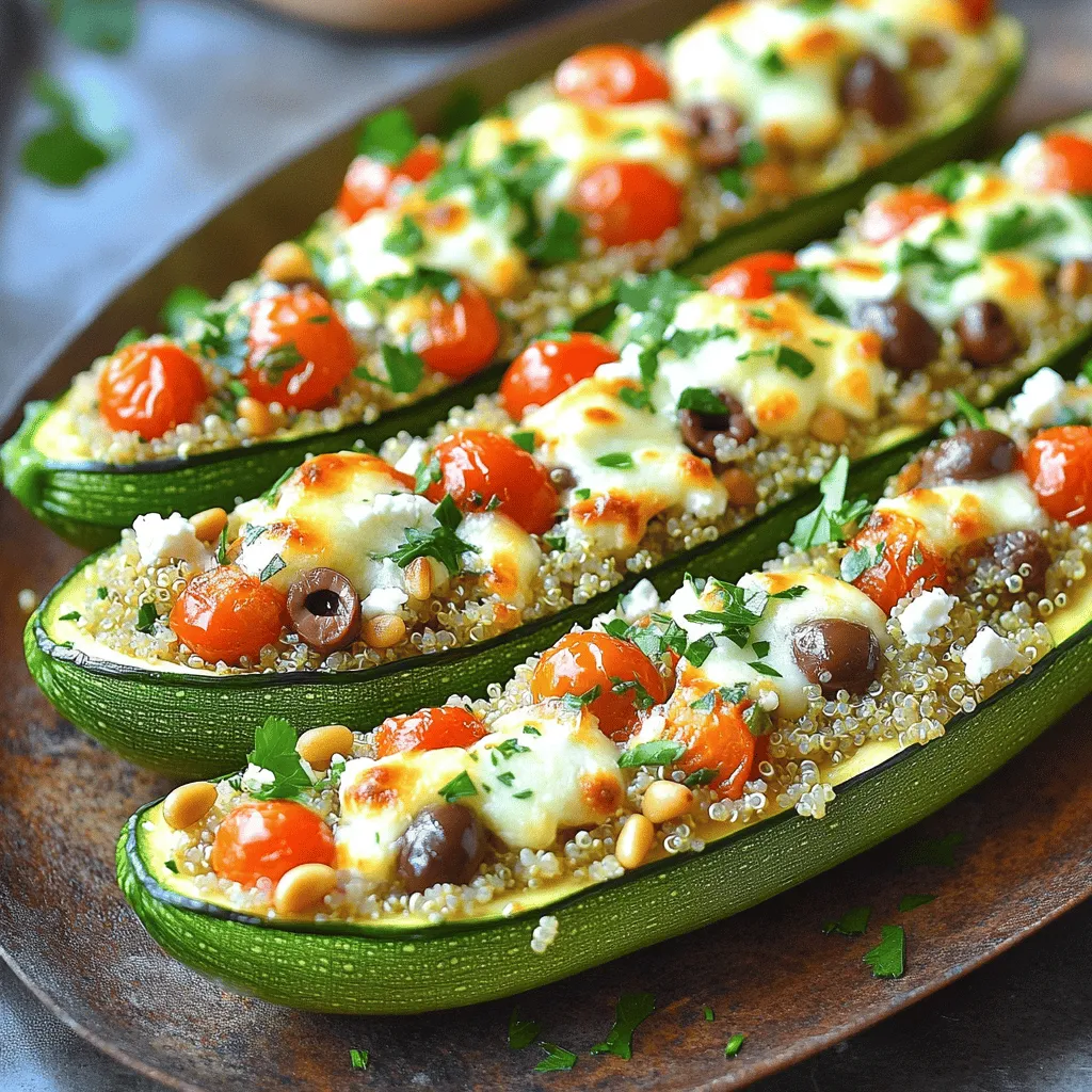 Stuffed Zucchini Boats Flavorful and Nutritious Dish