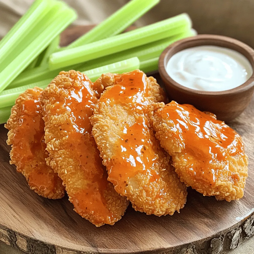 Crispy Buffalo Chicken Tenders Irresistible Snack