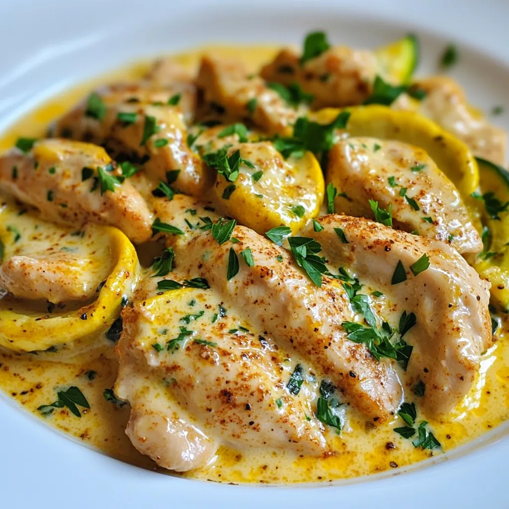 Creamy Paprika Zucchini Chicken Flavorful Delight
