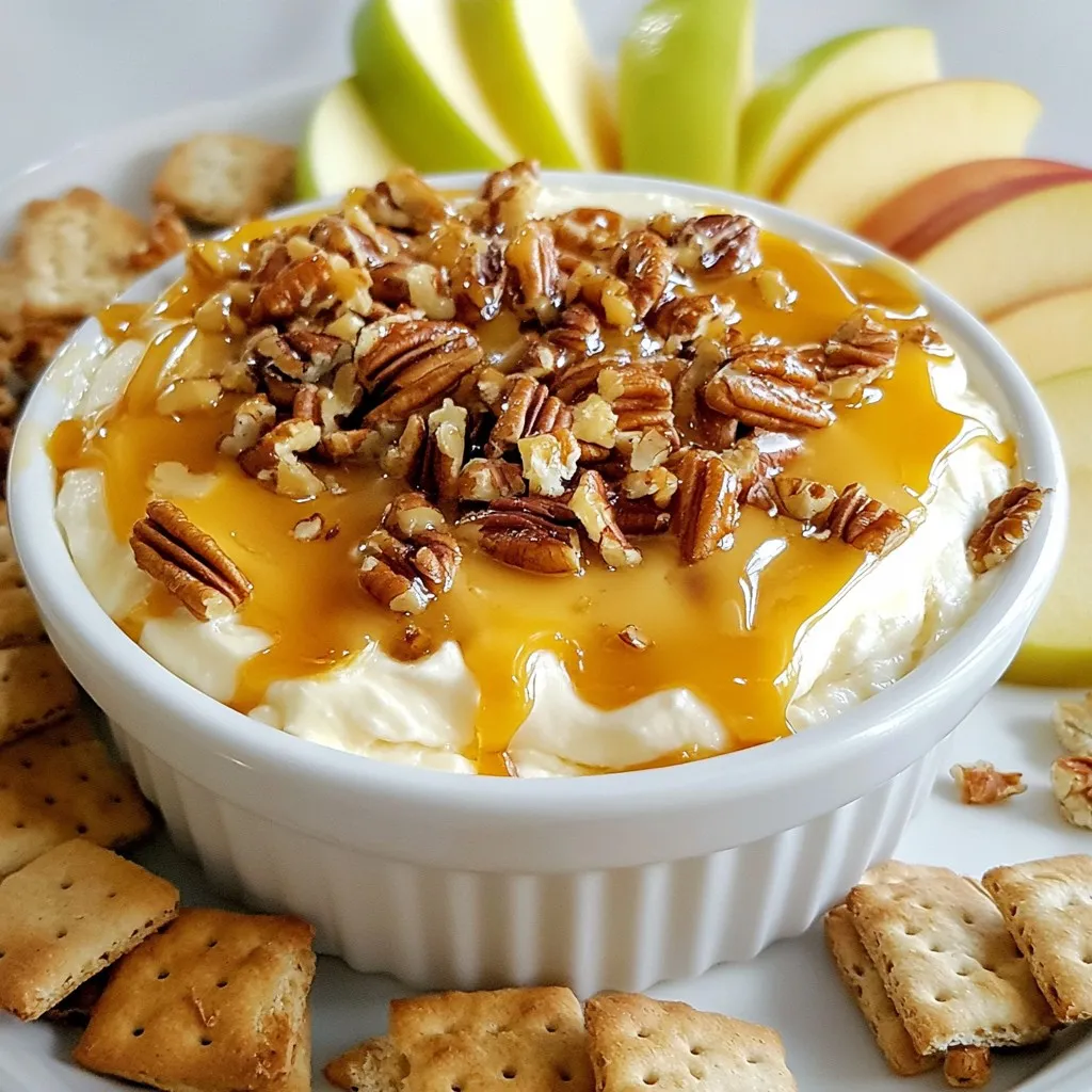 Caramel Pecan Cheesecake Dip Easy and Delicious Snack