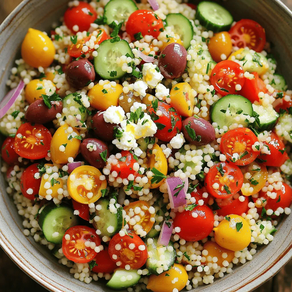 Quick Mediterranean Couscous Salad Flavorful and Fresh
