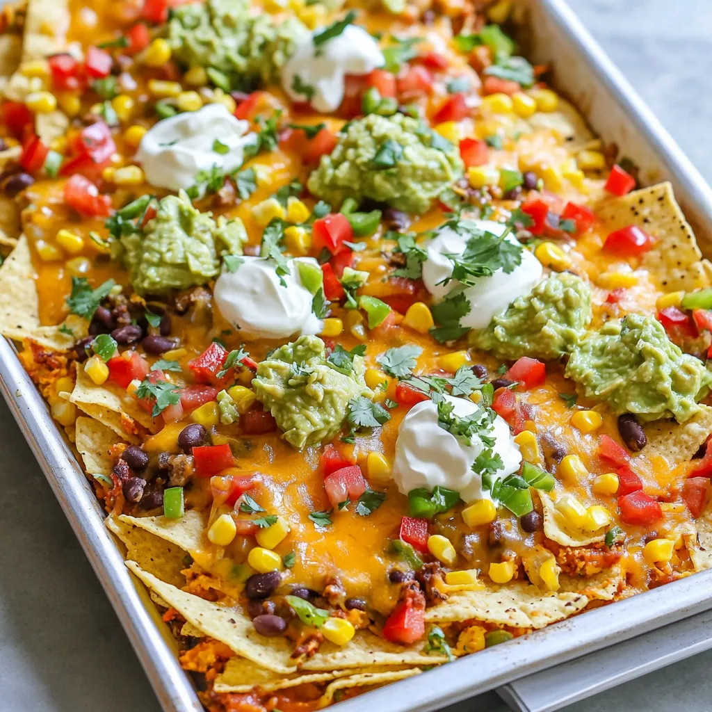 Loaded Veggie Nacho Sheet Pan Tasty Party Treat