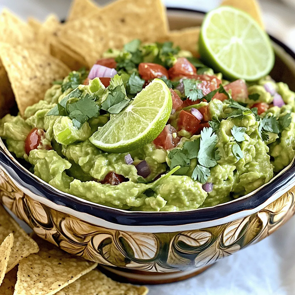 Zesty Lime Guacamole Fresh and Flavorful Delight