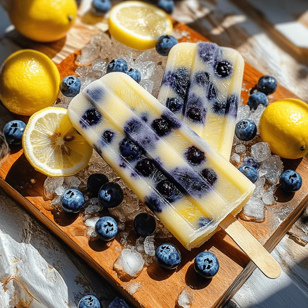 Blueberry Lemonade Popsicles Refreshing Summer Treat