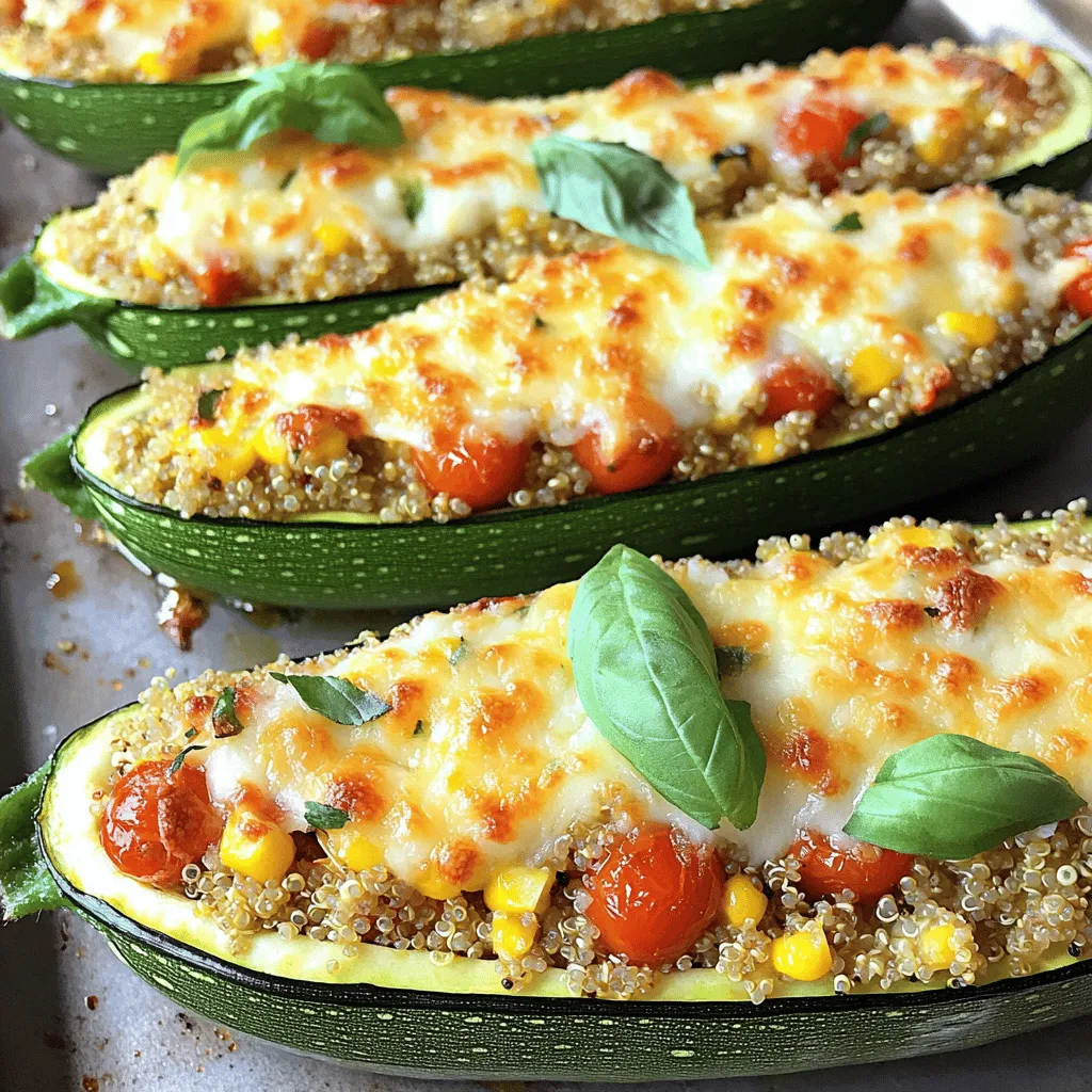 Cheesy Stuffed Zucchini Boats Flavorful and Easy Meal